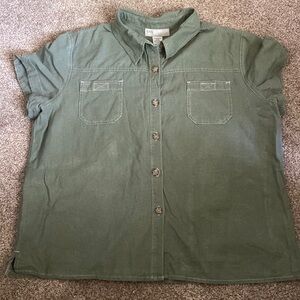 XL, Sag Harbor sport linen button down.